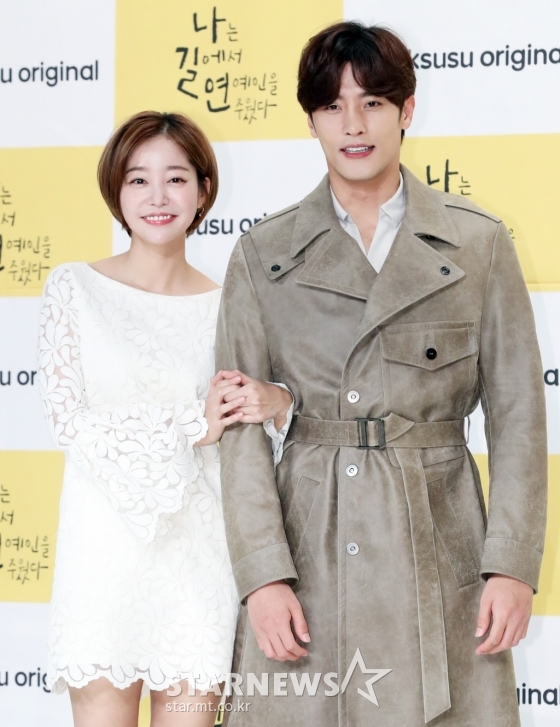 김가은(왼쪽)과 성훈 /사진=이기범 기자