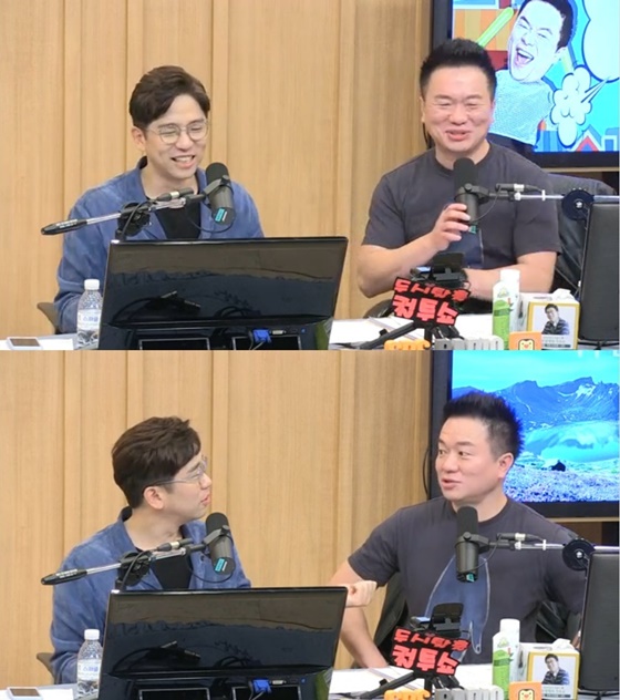 가수 이적(왼쪽), 개그맨 김태균 /사진=SBS 파워FM '두시탈출 컬투쇼' 보는 라디오 방송화면 캡처
