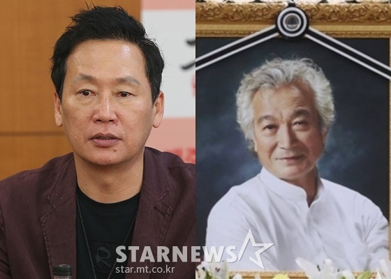 원동연 대표(왼쪽)가 고 신성일을 추모했다 / 사진=스타뉴스