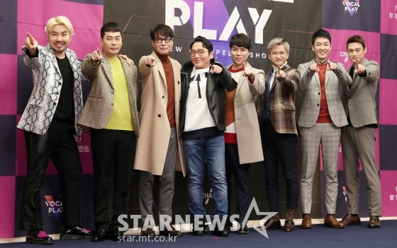 방송인 노홍철, 가수 뮤지, 작곡가 윤상, 윤일상, 그룹 스윗소로우, 방송인 오상진 /사진= 김휘선 기자
