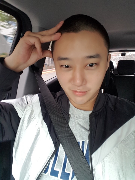배우 한재석이 12일 현역 입대했다. / 사진제공=원앤원스타즈