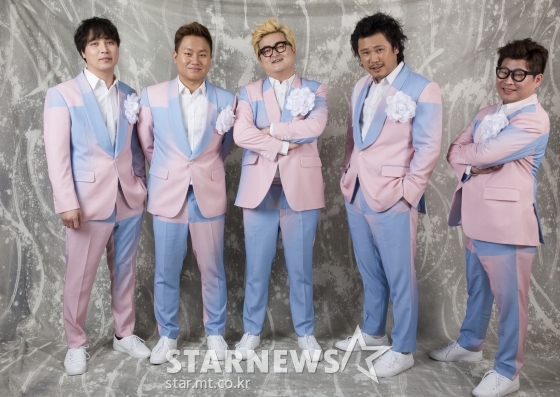 밴드 장미여관의 임경섭, 배상재, 강준우, 육중완, 윤장현(사진 맨 왼쪽부터 오른쪽으로)/사진=스타뉴스