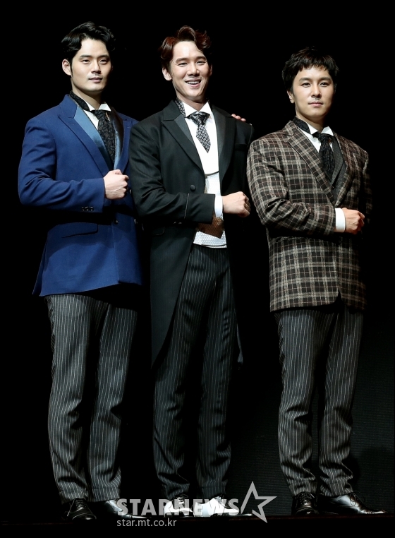 뮤지컬 '젠틀맨스 가이드'의 서경수 유연석 김동완 / 사진=김휘선 기자