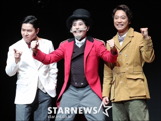 뮤지컬 '젠틀맨스 가이드'의 이규형, 한지상, 오만석 / 사진=김휘선 기자
