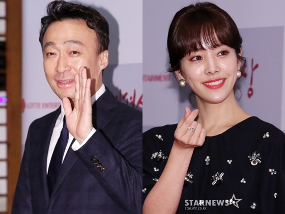 2018 영평상 시상식에 참석한 이성민 한지민 / 사진=김휘선 기자