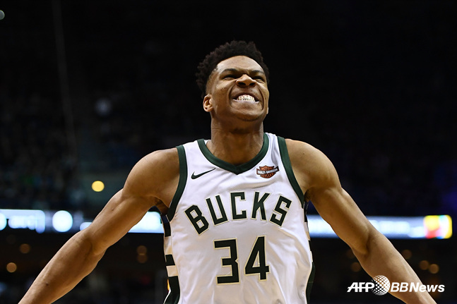미국프로농구(NBA) 밀워키의 야니스 아데토쿤보. / 사진=AFPBBNews=뉴스1