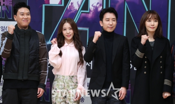 SBS 새 토요 예능 프로그램 '더 팬'의 팬마스터 이상민, 보아, 유희열, 김이나(사진 맨 왼쪽부터 오른쪽으로)/사진=이기범 기자