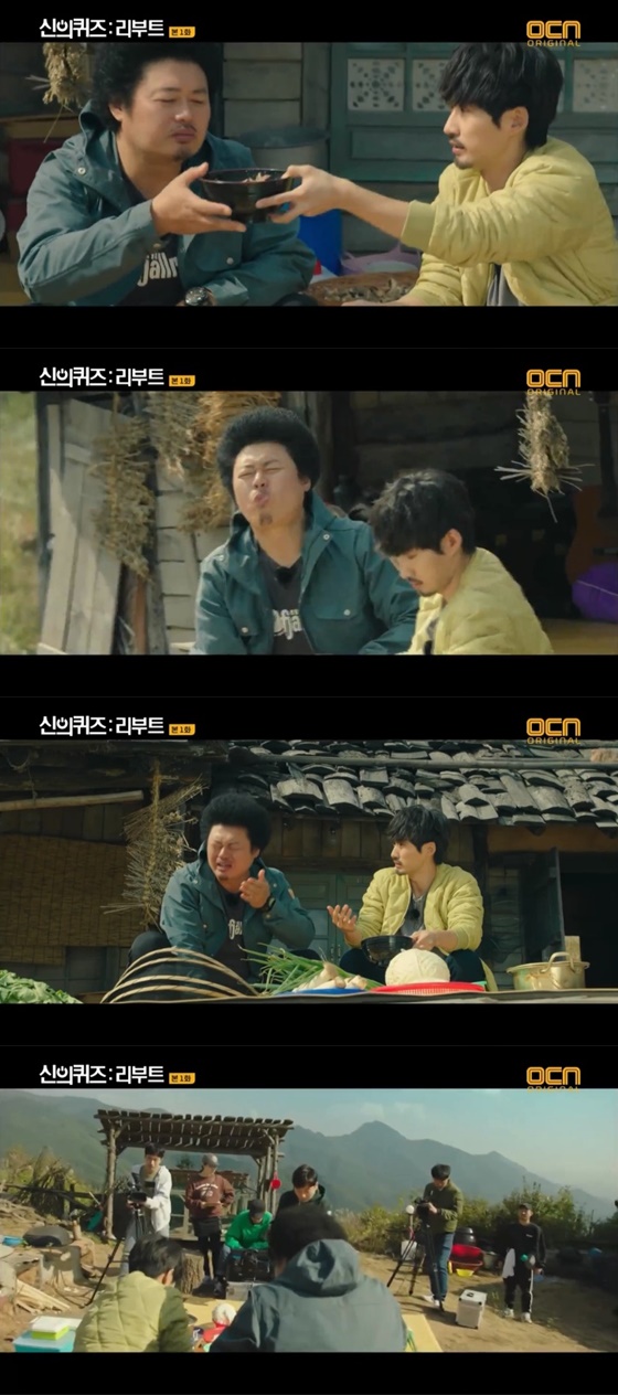 배우 류덕환, 개그맨 윤택 /사진=OCN '신의퀴즈:리부트' 방송화면 캡처