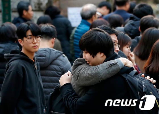 2019학년도 대학수학능력시험 원점수 기준 1등급 예상컷이 나왔다. / 사진=뉴스1