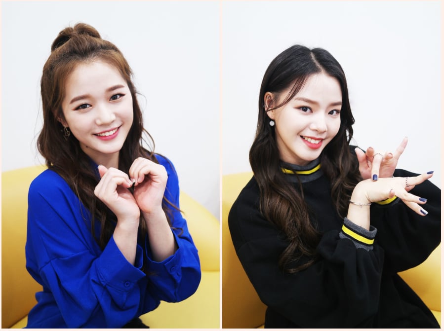 왼쪽 혜림, 오른쪽 승지