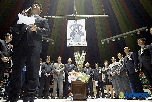 지난 2007년 5월 15일 서울 장충체육관에서 열린 고(故) 김일 선생 추모 세계 프로 레슬링 대회. /사진=뉴시스