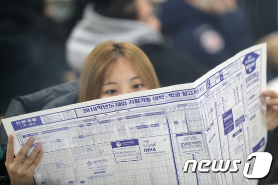 2019학년도 대학수학능력시험(수능) 만점자는 총 9명이다. / 사진=뉴스1