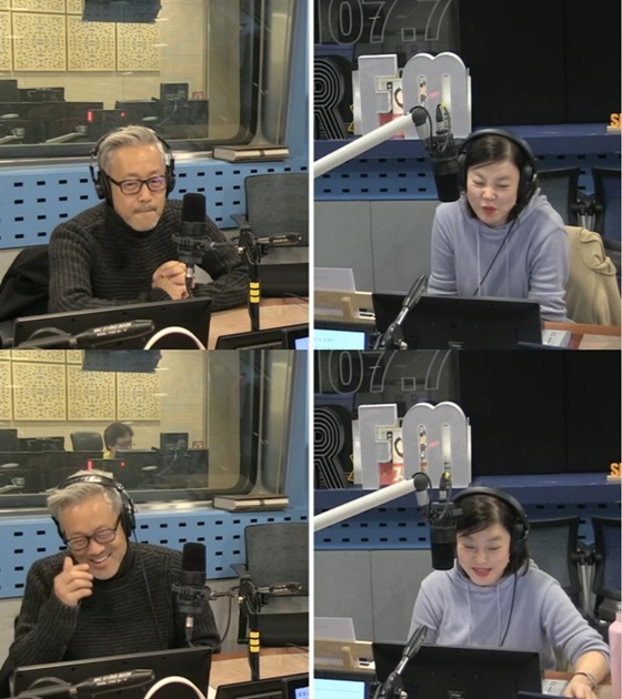 그룹 봄여름가을겨울 멤버 김종진(왼쪽), 방송인 최화정 /사진=SBS 라디오 파워FM '최화정의 파워타임' 보는 라디오 방송화면 캡처