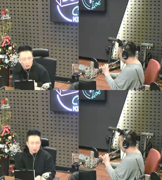 개그맨 박명수, 색소폰 연주가 대니정. /사진=KBS 라디오 쿨FM '박명수의 라디오쇼' 보이는 라디오 방송화면 캡처