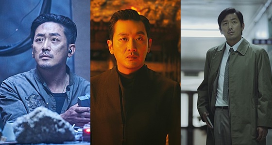'PMC:더벙커', '신과함께-인과연', '1987' 하정우 / 사진=각 영화 스틸컷