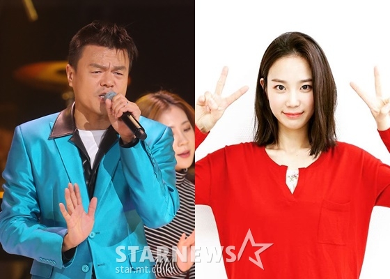 가수 겸 프로듀서 박진영, 배우 장희령 /사진=이기범 기자, 박진영 인스타그램
