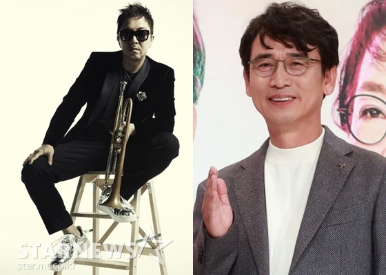 윈터플레이 이주한(왼쪽)과 유시민 노무현재단 이사장 /사진=스타뉴스
