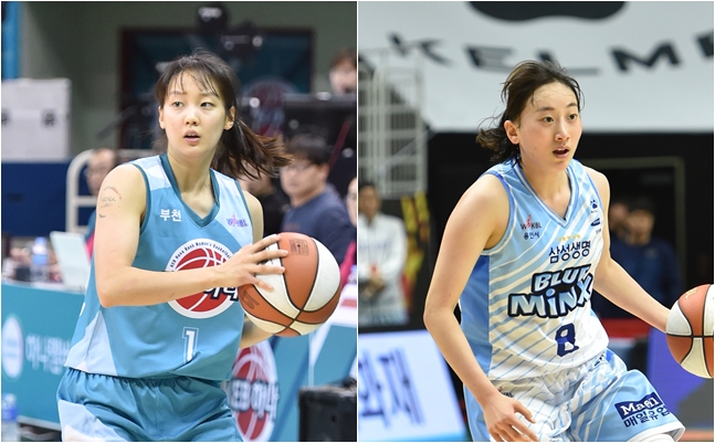 신지현(왼쪽)과 이주연. /사진=KBL 제공