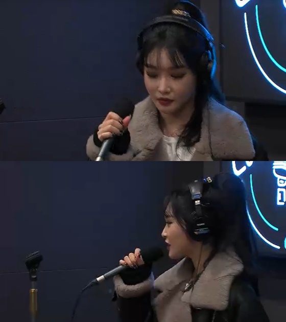가수 청하 /사진=KBS 라디오 쿨FM '이수지의 가요광장' 보이는 라디오 방송화면 캡처