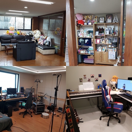 가수 아이유 작업실 /사진제공=카카오엠