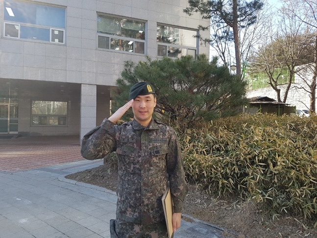 8일 전역한 김대현./사진=KPGA