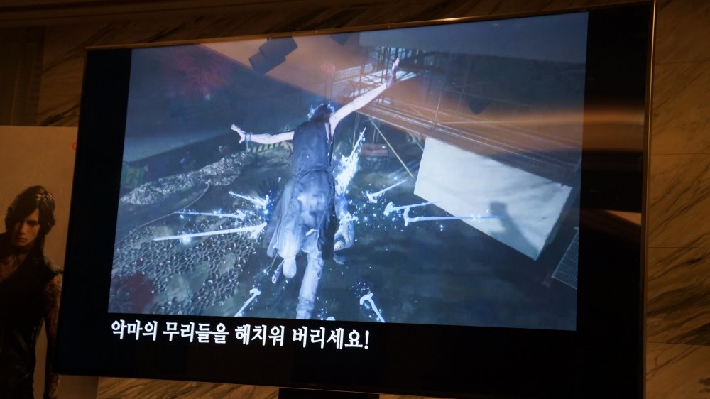 지팡이를 날려 피니시!