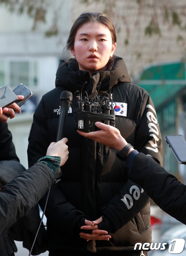 조재범 전 코치를 성폭행으로 고소한 심석희. /사진=뉴스1