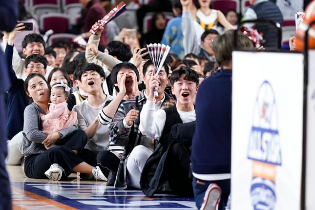 웃음 가득, 올스타전. / 사진=KBL 제공