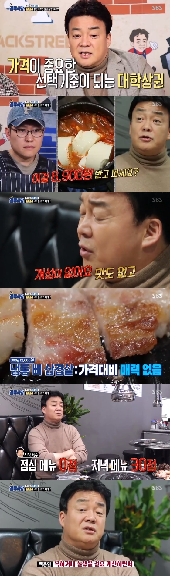 /사진=SBS '백종원의 골목식당' 방송화면 캡처