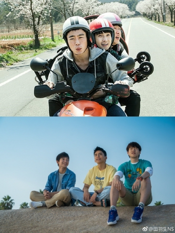 '위대한 소원'(위)의 중국 리메이크 '위대한 원망'.