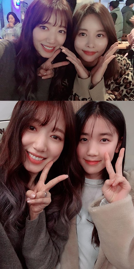 박신혜와 한보름(위), 박신혜와 이레 /사진=박신혜 인스타그램