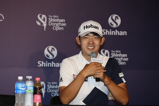 2018년 신한동해오픈 당시 김비오. /사진=KPGA 제공