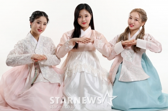 걸그룹 이달의 소녀 희진, 현진, 고원/사진=임성균 기자