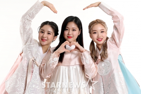 걸그룹 이달의 소녀 희진, 현진, 고원/사진=임성균 기자