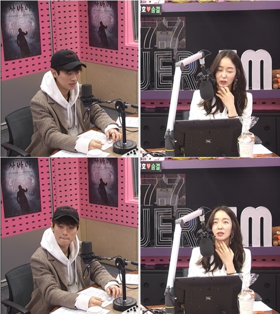 배우 박정민(왼쪽), 박선영 아나운서 /사진=SBS 파워FM '박선영의 씨네타운' 보는 라디오 방송화면 캡처