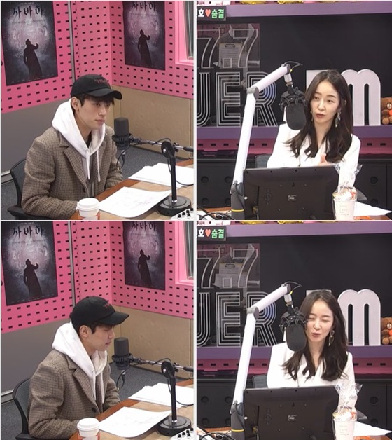 배우 박정민(왼쪽), 박선영 아나운서 /사진=SBS 파워FM '박선영의 씨네타운' 보는 라디오 방송화면 캡처