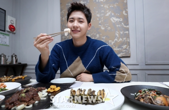 스타뉴스와 입대 전 마지막 인터뷰를 가진 B1A4 신우 /사진=김휘선 기자