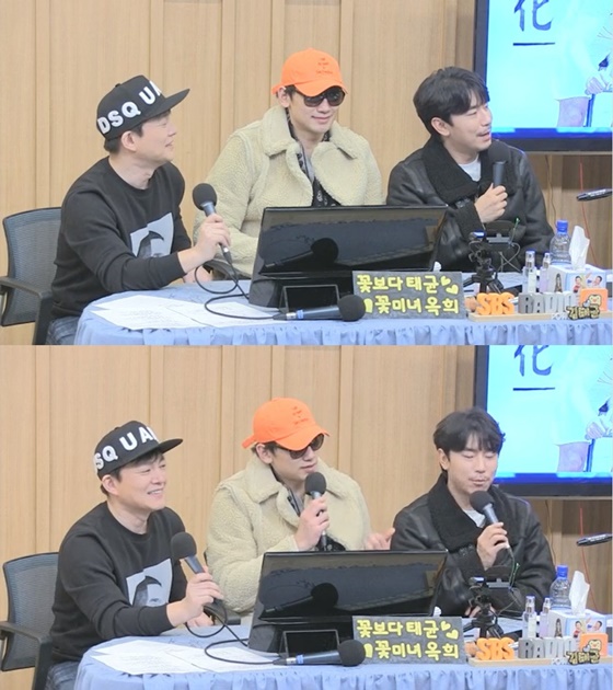 영화 '자전차왕 엄복동'에 출연하는 배우 이범수, 정지훈, 이시언(왼쪽부터) /사진=SBS 라디오 파워FM '두시탈출 컬투쇼' 보는 라디오 방송화면 캡처