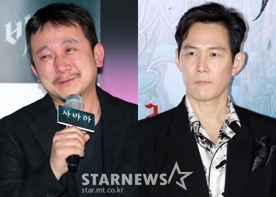 영화 '사바하'의 장재현 감독(왼쪽), 배우 이정재 /사진=이기범 기자