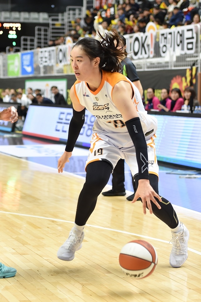1위 청주 KB스타즈의 박지수. / 사진=WKBL 제공
