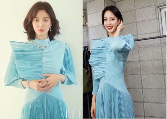 (왼쪽부터)배우 송혜교,한예슬/사진=한예슬 인스타그램, ELLE 인스타그램