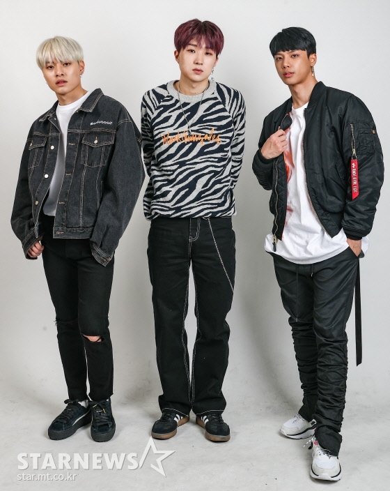 (왼쪽부터) 아이돌그룹 트레이 멤버 채창현, 김준태, 이재준 /사진=이기범 기자