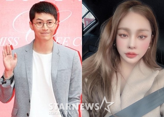 배우 신수항(왼쪽), 모델 박아인 /사진=이기범 기자, 박아인 인스타그램