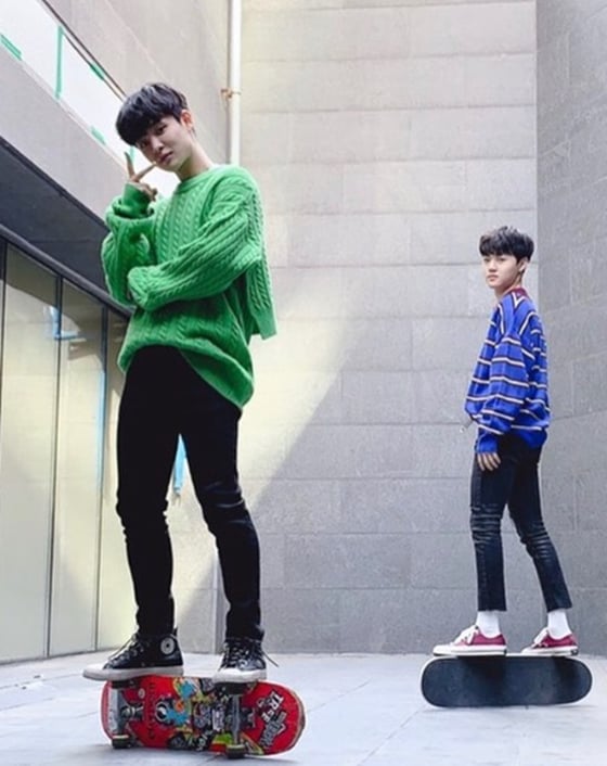 트레저 13의 김도영과 박지훈./사진=트레저 13 인스타그램