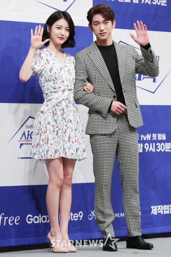 신예은(왼쪽)과 박진영 /사진=김창현 기자