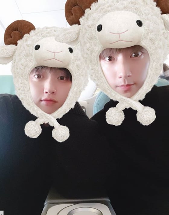 산들과 공찬./사진=산들 인스타그램