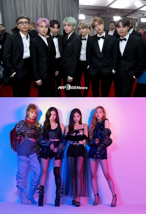 방탄소년단과 블랙핑크 /AFPBBNews=뉴스1, YG엔터테인먼트 제공