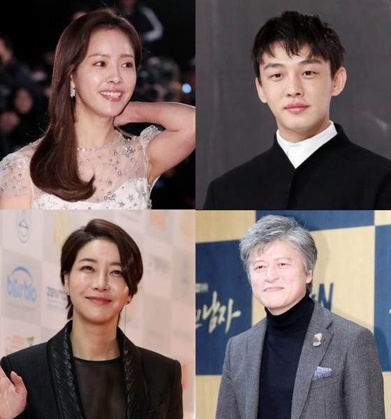 (왼쪽 위부터 시계방향) 한지민, 유아인, 권해효, 진서연 / 사진=스타뉴스