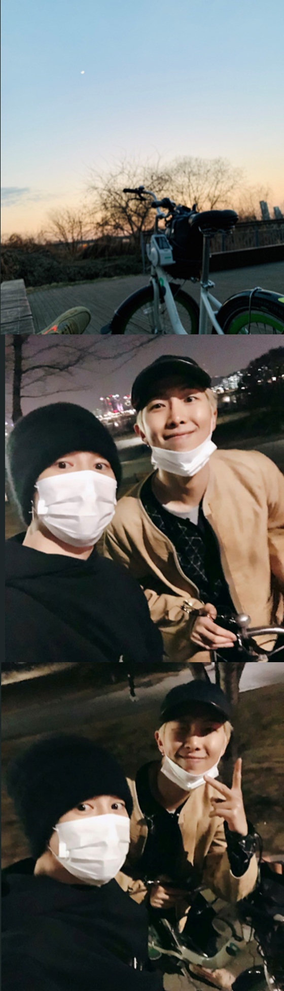 방탄소년단 RMx지민./사진=방탄소년단 트위터