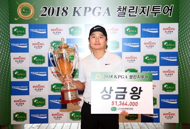 2018년 KPGA 챌린지투어에서 상금왕을 차지한 김영수. /사진=KPGA 제공